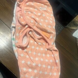 SwaddleMe Orange and White Sleep Sack Pajamas Soft and Flexible